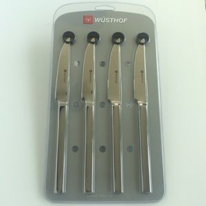 New Wusthof stainless steel steak knives set of 4